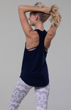 Onzie Glossy Flow Top - Navy Onzie Glossy Flow Top - Navy