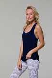 Onzie Glossy Flow Top - Navy Onzie Glossy Flow Top - Navy