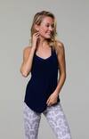 Onzie Glossy Flow Top - Navy Onzie Glossy Flow Top - Navy