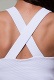 Onzie Long X Back Tank - White Waffle Onzie Long X Back Tank - White Waffle