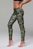 Onzie Long Legging - Green Peacock Onzie Long Legging - Green Peacock