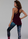 Onzie Glossy Flow Tank - Burgundy Onzie Glossy Flow Tank - Burgundy