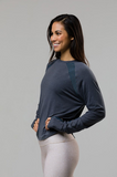 Onzie Pullover Long Sleeve Crewe - Slate Gray Onzie Pullover Long Sleeve Crewe - Slate Gray