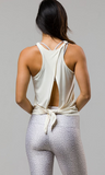 Onzie Tie Back Tank - Ivory Onzie Tie Back Tank - Ivory