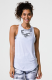 Onzie Glossy Flow Tank - White Onzie Glossy Flow Tank - White