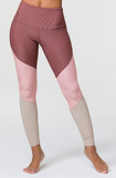 Onzie High Rise Track Legging - Toast Rib Combo Onzie High Rise Track Legging - Toast Rib Combo