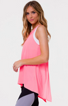 Onzie Tie Back Tank - Neon Coral Onzie Tie Back Tank - Neon Coral