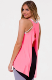 Onzie Tie Back Tank - Neon Coral Onzie Tie Back Tank - Neon Coral