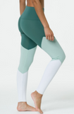 Onzie High Rise Track Legging - Pale Cacti Combo