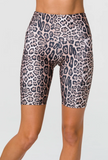 Onzie High Rise Biker Short - Leopard